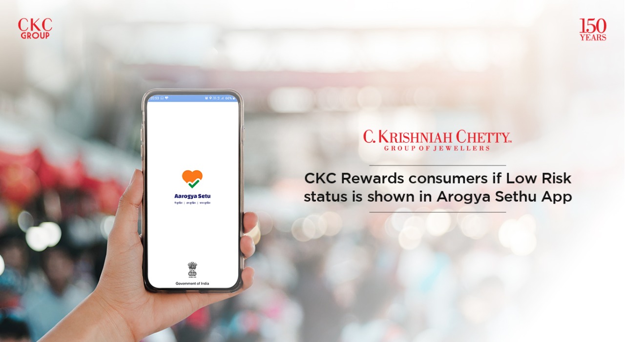 CKC Rewards consumers if Low Risk status is shown in Arogya Sethu App