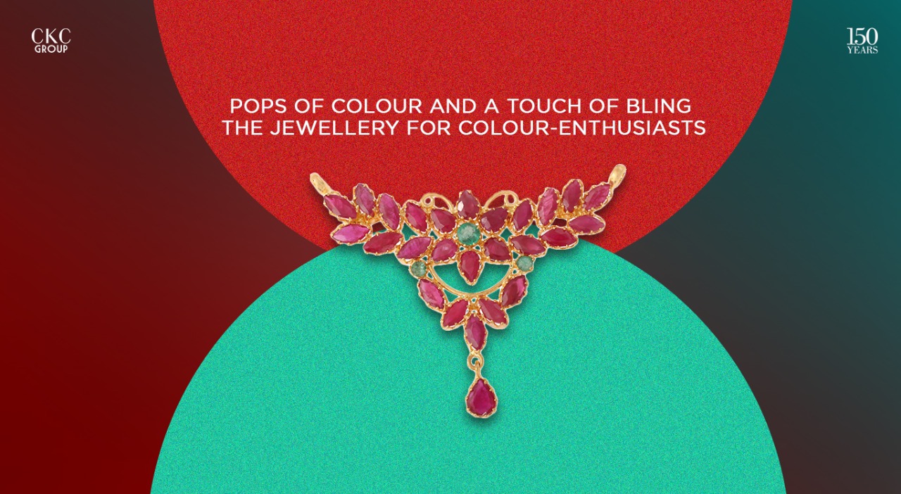 Pops of Colour and a Touch of Bling