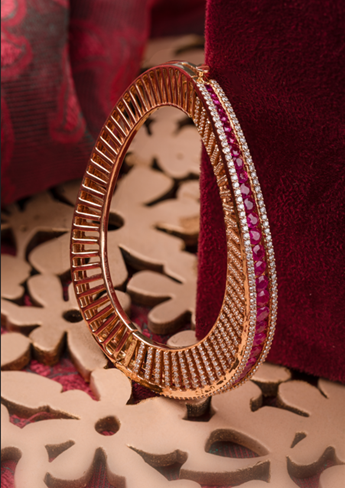 Ruby Studded Bangles | C. Krishniah Chetty Group of Jewellers