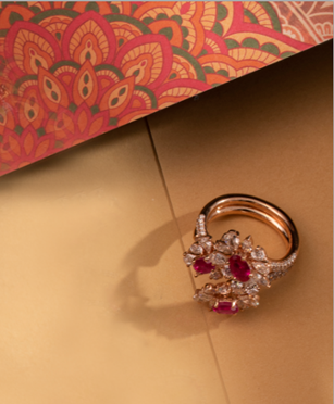 Ruby Studded Ring | C. Krishniah Chetty Group of Jewellers