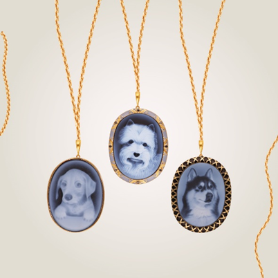 Classic Gold Pendants studded with Gemstone