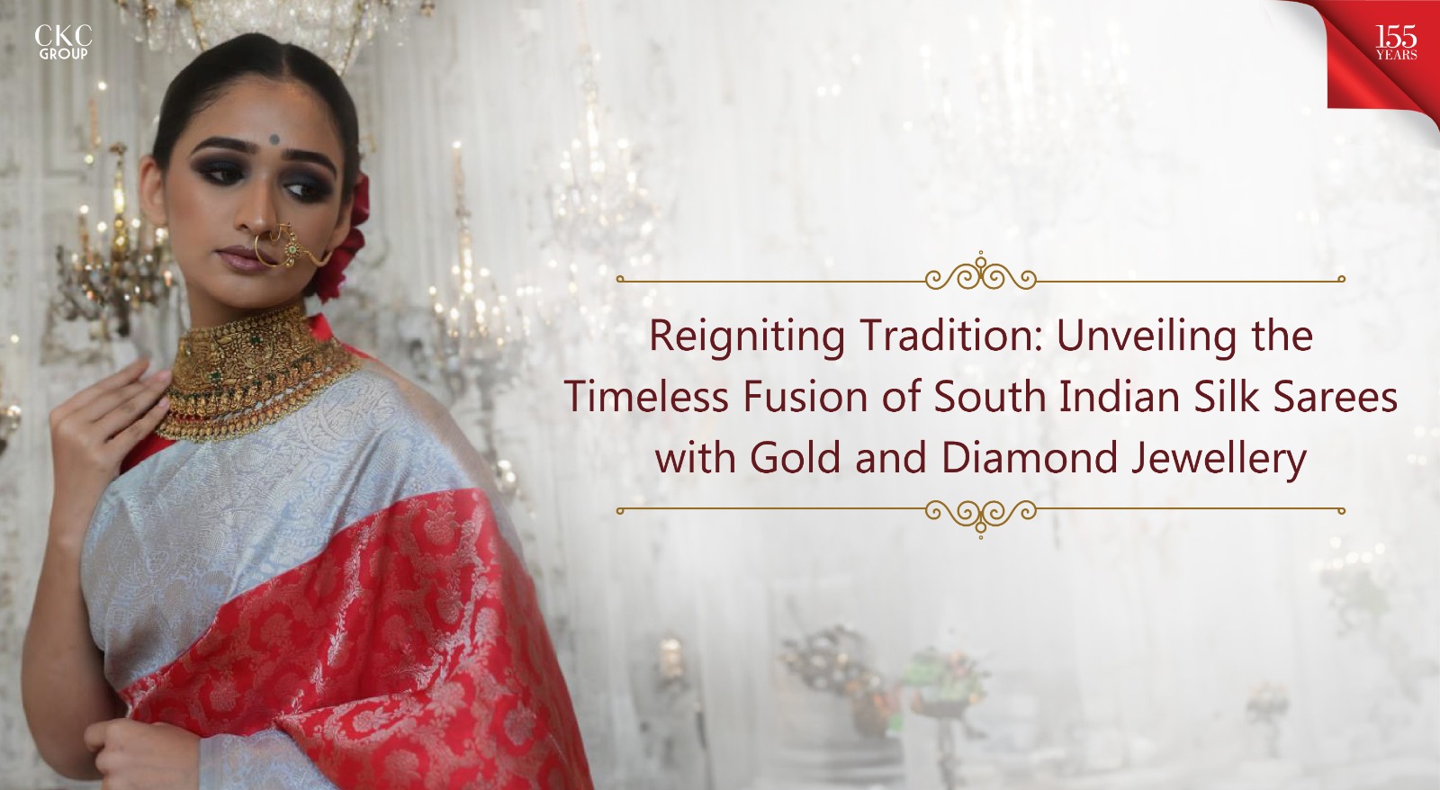 Reigniting Tradition: Unveiling the Timeless Fusion of South Indian Silk Sarees with Gold and Diamond Jewellery