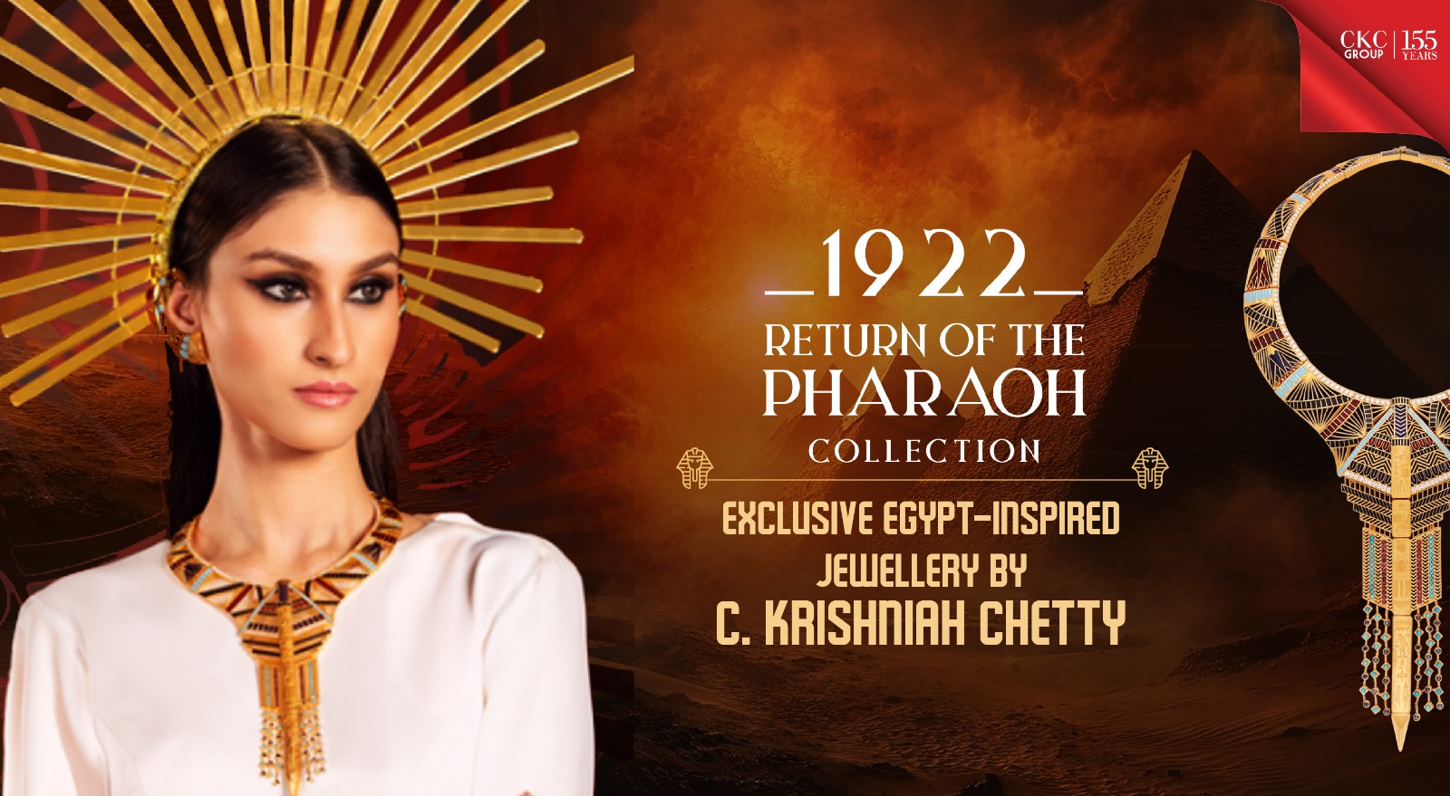1922 Return of the Pharaoh Collection – Exclusive Egypt-inspired Jewellery by C. Krishniah Chetty